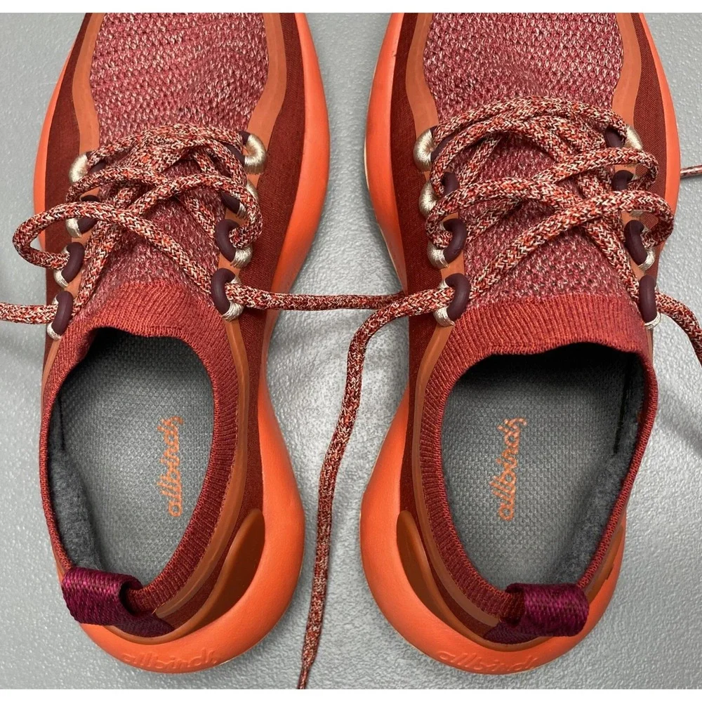 Allbirds Women's Trail Runners SWT Running Shoes Size 7 Red Orange Sneakers